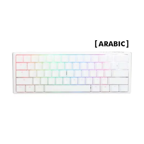 Ducky One 3 Mini - Blue Switch Rgb Hot-swap Wired Mechanical Keyboard - Aura White - Ar Layout