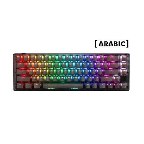 Ducky One 3 Sf - Red Switch Rgb Hot-swap Wired Mechanical Keyboard - Aura Black - Ar Layout