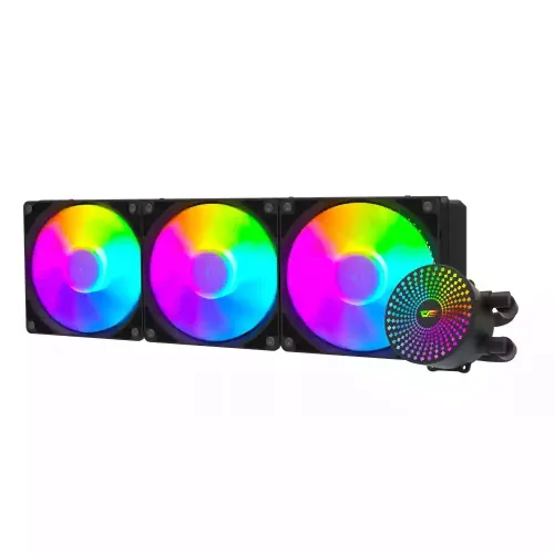 Darkflash Radiant Dc-360 Argb All In One 360mm Liquid Cpu Cooler - Black