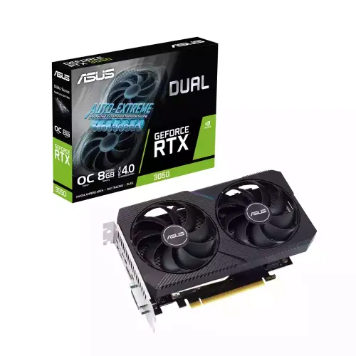 Asus Dual Geforce Rtx 3050 Oc Edition 8gb Gddr6 Graphic Card