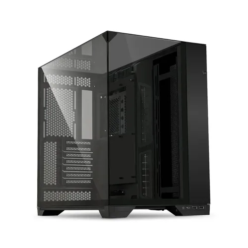 Lian Li O11 Vision Tempered Glass Mid Tower Gaming Case - Black (Fans Not Included)