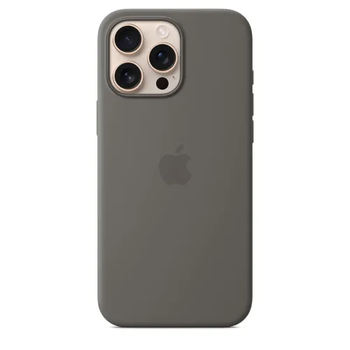 Apple Iphone 16 Pro Max Silicone Case With Magsafe - Stone Gray