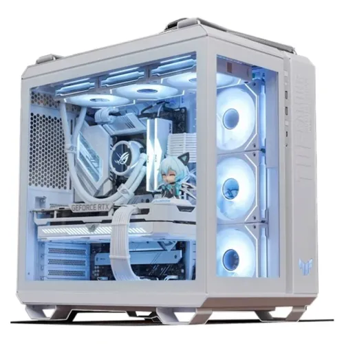 Asus Tuf Gaming Gt502 Tempered Glass Atx Mid Tower Gaming Case - White