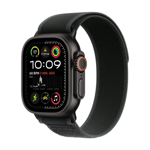 Apple Watch Ultra 2 Gps + Cellular 49mm Black Titanium Case With Black Trail Loop - M/l