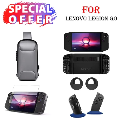 Multi Functionalcrossbody Bag With Tpu Case / Screen Glass Protector / Holder Storage Stand For Lenovo Legion Go Handheld Bundle