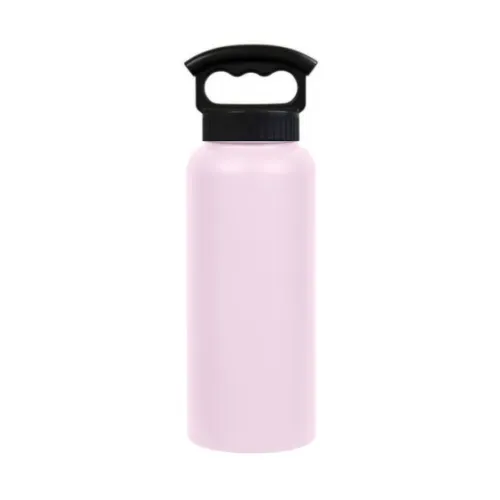 Fifty Fifty Vaccum Insulated Bottle 3 Finger Lid 1l - Cherry
