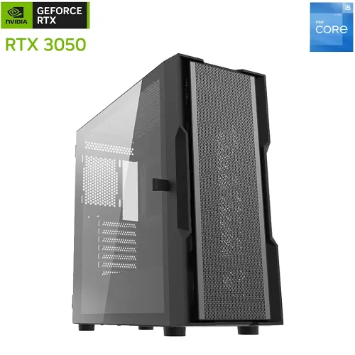 Aiigo Darkflash Intel Core I5 - 12th Gen Rtx 3050 Gaming Pc - Black