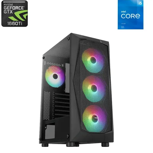 Aerocool Falcon Intel Core I5-11th Gen Gtx 1660ti Gaming Pc