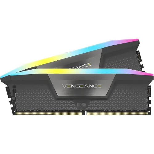 Corsair - Vengeance Rgb 32gb (2x16gb) Ddr5 6000mhz C30 Amd Expo & Intel Xmp Desktop Memory - Gray