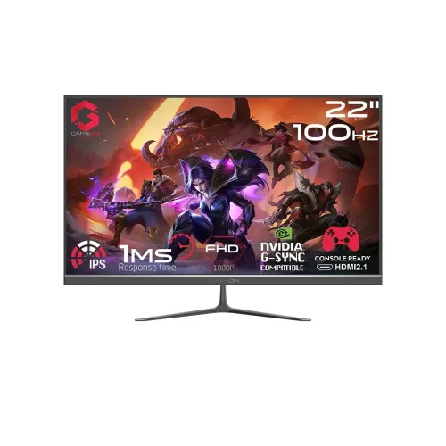 Gameon Goes22fhd100ips 22" Fhd, 100hz, Mprt 1ms, Hdmi 2.1, Ips Gaming Monitor