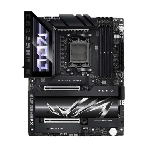 Asus Rog Crosshair X870e Hero Am5 Ddr5 Atx Motherboard - Black