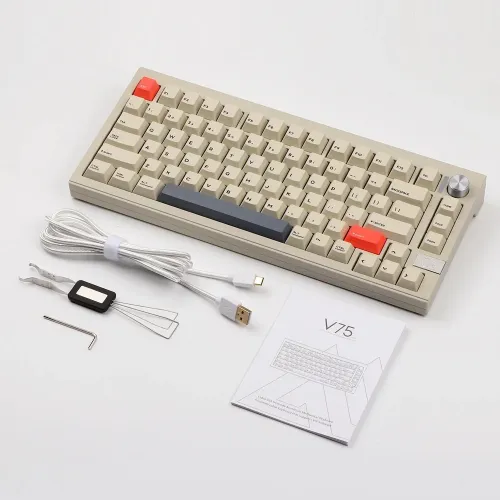 Cidoo V75 Pro 81 Keys Gasket Tri-mode Via Programmable Mechanical Keyboard (English)