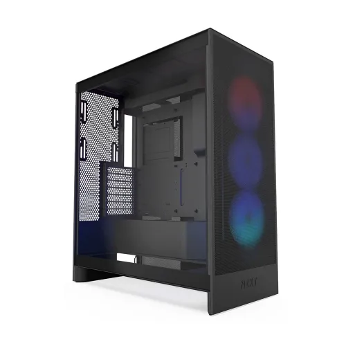 NZXT H7 Flow (2024) RGB Mid Tower ATX Case - Black
