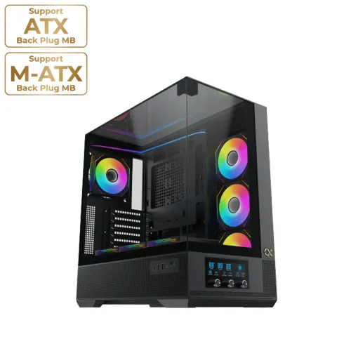 XIGMATEK VISION ARGB LED ATX Mid-Tower Case - Black