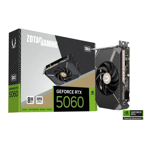 Zotac Gaming Geforce Rtx 5060 Solo 8gb Graphic Card - Black