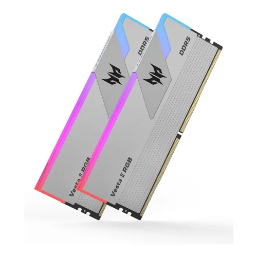 Acer Predator Vesta II RGB 64GB (2x32GB) DDR5 6000MHz CL30 Desktop Memory Kit - Silver