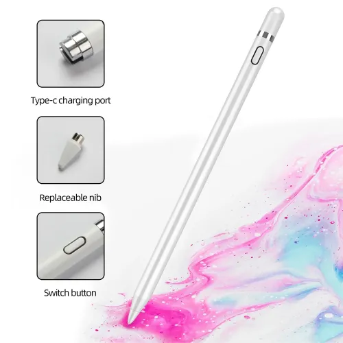 Wisoneng Oem Universal Stylus Pen For Android And Ios With Type-c Charging - White