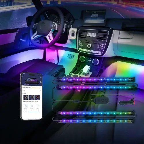 Govee RGBIC Interior Car Lights (Without Remote Control)