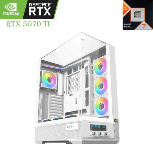 Gaming Pc Amd Ryzen 7 9800x3d Rtx 5070 Ti 16gb, 2tb Ssd, 32gb Ram