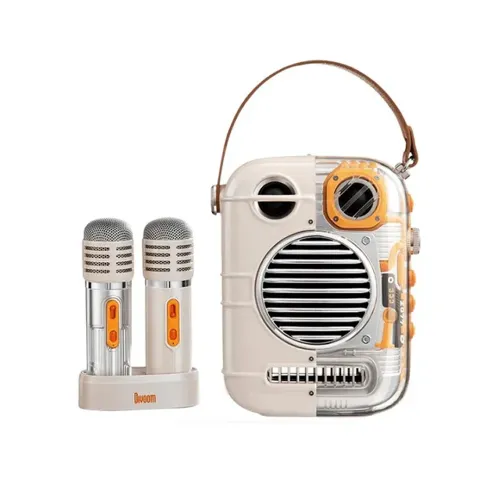 Divoom Spark-pro Portable Bluetooth Speaker With Dual Microphone Karaoke Function White NEW