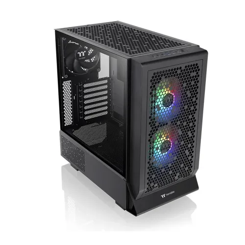 Thermaltake Ceres 300 Mid Tower Sides Panel Tempered Glass with 2 ARGB 140MM Fans - Black