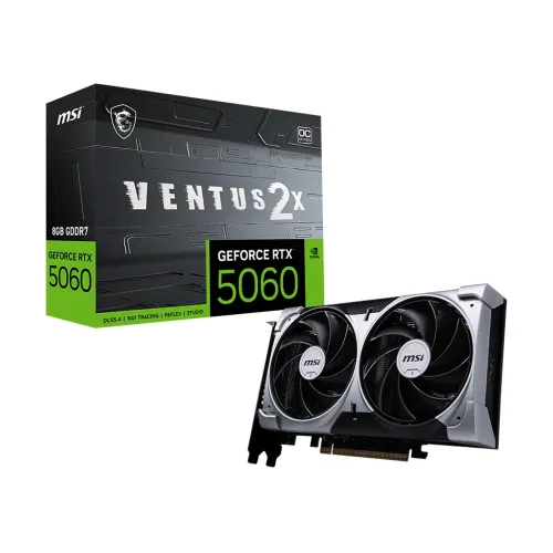 MSI Geforce RTX 5060 Ventus 2X OC Edition 8GB GDDR7 Graphic Card
