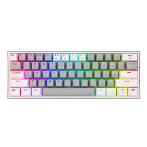 Redragon Fizz Pro K616 Rgb Wireless/wired Mechanical Gaming Keyboard - Grey/white