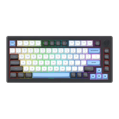 REDRAGON K732WLB Uranus Pro RGB Keyboard Black-White-Blue
