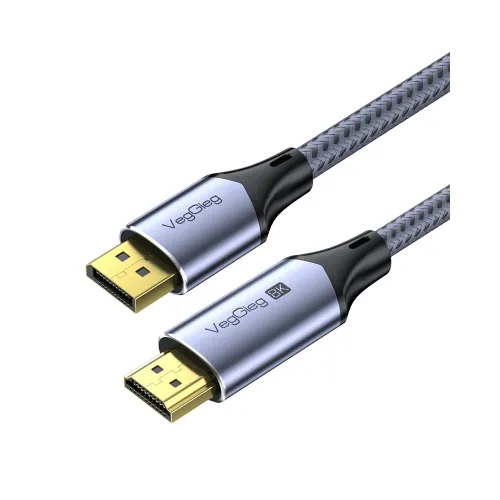 VegGieg DP to HDMI M/M 8K 2 meters Cable Model V-Z103