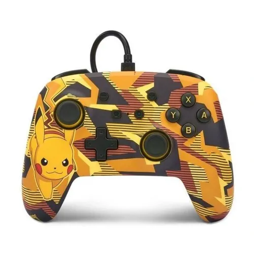 PowerA Enhanced Wired Controller for Nintendo Switch - Camo Storm Pikachu