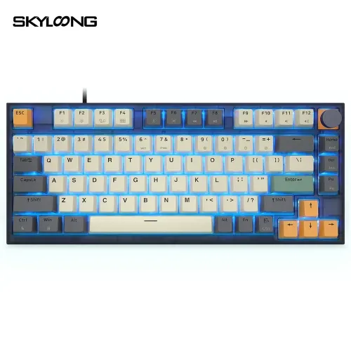 Skyloong Gk75 Rgb Gaming Keyboard Gateron Optical Yellow Switch English / Arabic Layout - Tigry