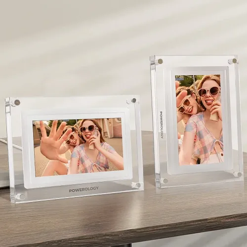 Powerology 10'' Smart Frame Digital Photo Display - White (1Pcs)