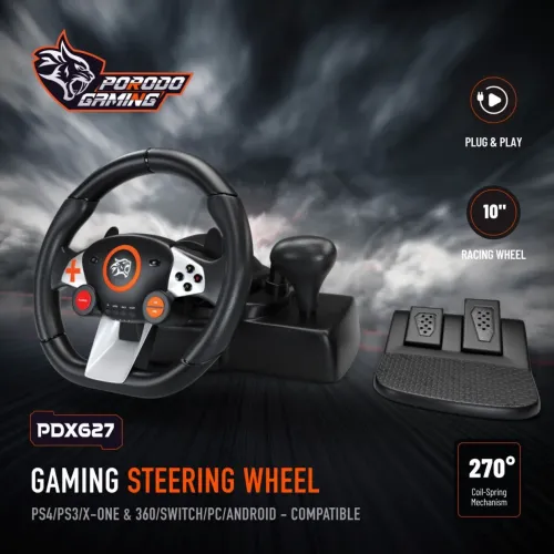 Porodo Gaming 7in1 Steering Wheel