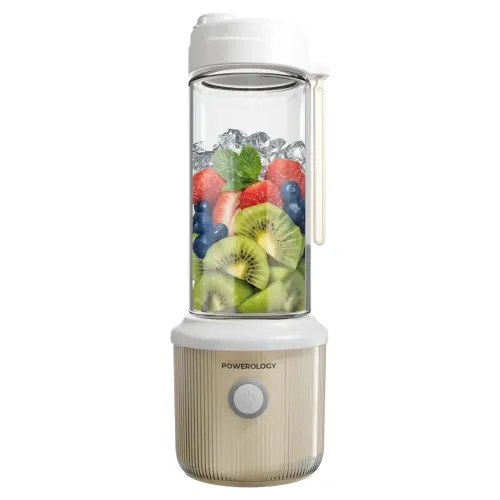 Powerology Press & Refresh Portable Blender - White