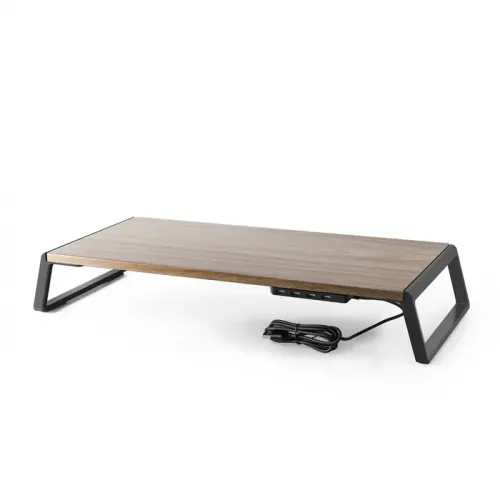 Aluminum Alloy Desk Monitor/notebook/laptop Stand Space Bar Anti-slip Desk Riser With Usb Charging (Open Box)