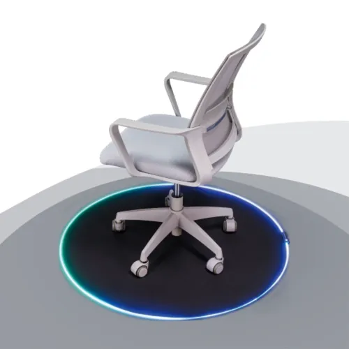 Lumi Rounded Gaming Chair Mat with RGB Light Strip MP06-11
