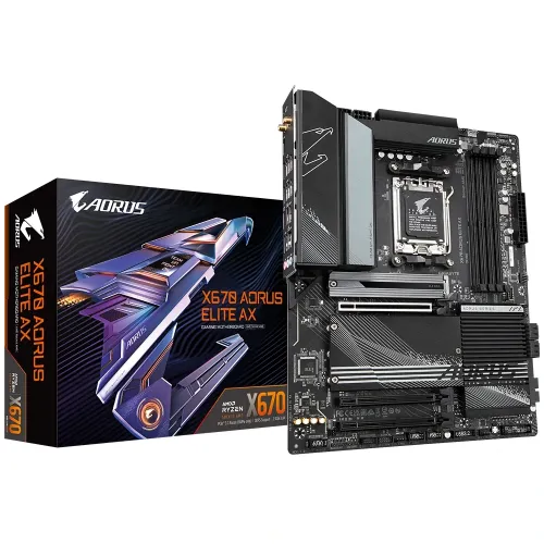 GIGABYTE AORUS X670 AORUS ELITE AX DDR5 AMD Ryzen Socket AM5 PCle 5.0 Gaming MotherBoard