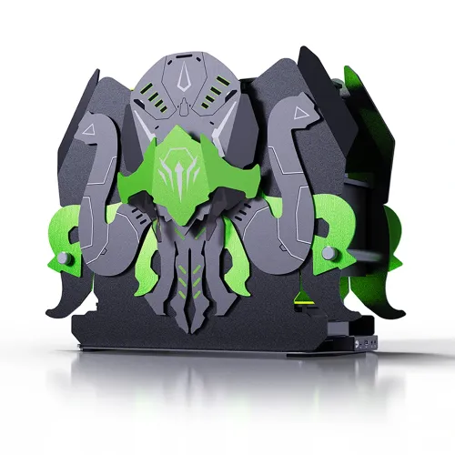 LOVINGCOOL LC-OCTO Open Style High-Performance Gaming PC Case - Kraken Green
