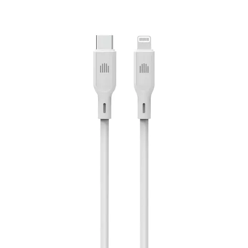 DVICED USB-C to lightning cable Charging & Data transfer Silicone 1.25m - White