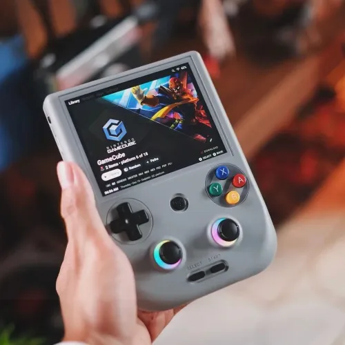 RG406V Retro Handheld Game Console 128 GB – Gray