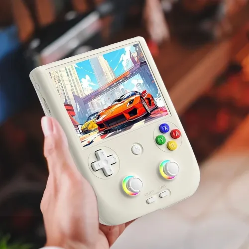 RG406V Retro Handheld Game Console 128 GB – Beige White