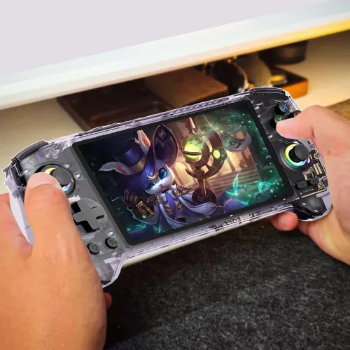 RG557 Retro Handheld Game Console 128 GB – Purple