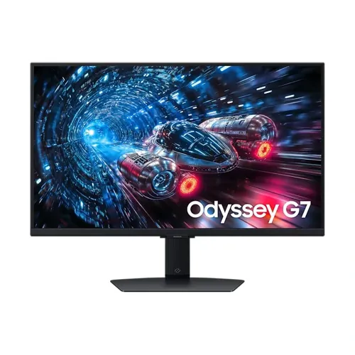 Samsung 27" Odyssey G7 G70F 4K 360Hz Or FHD 180Hz 1Ms Response Time G-Sync with Pivot Gaming Monitor - Black LS27FG706EMXUE