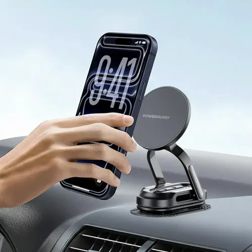 Powerology FlexiMount MagSafe Car Holder - Black