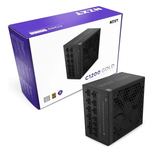 Nzxt 1200w Atx 3.1 80plus Gold Fully Modular Low Noise Power Supply - Black