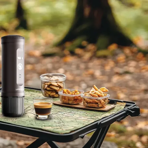 Lepresso Portable 2-in-1 Espresso Maker - Brown