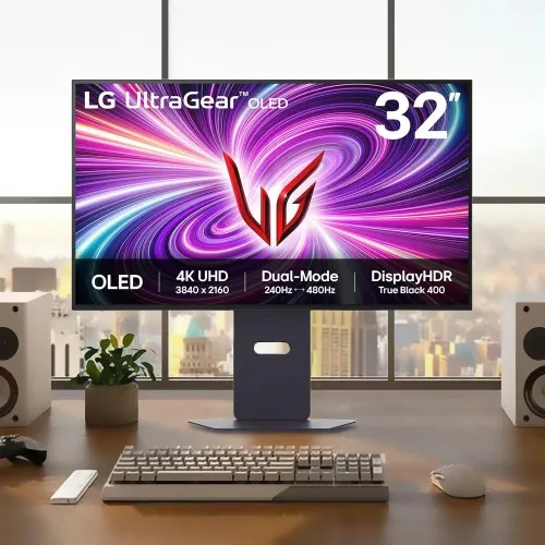 Lg Ultragear Dual-mode Oled 32" 4k Uhd 240hz/fhd 480hz, 0.03ms, Hdmi 2.1, G-sync, Freesync Gaming Monitor