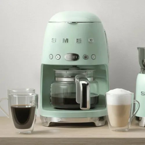 Smeg Drip Coffee Machine 50's Style Aesthetic - Pastel green