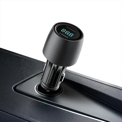 Powerology Velox 66W Dual-Port Car Charger - Black