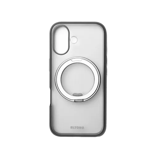 Eltoro MagSafe Rubberized with Rotating KickStand Case for iPhone 17 - Grey